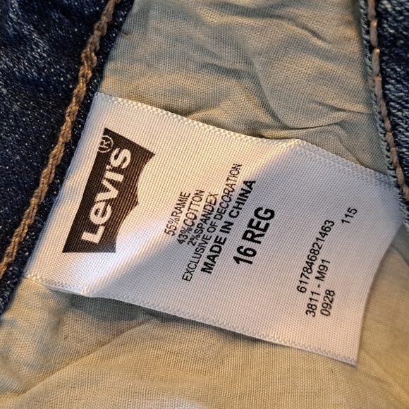 Levi's girls skimmer jean shorts size 16 - Picture 5 of 6